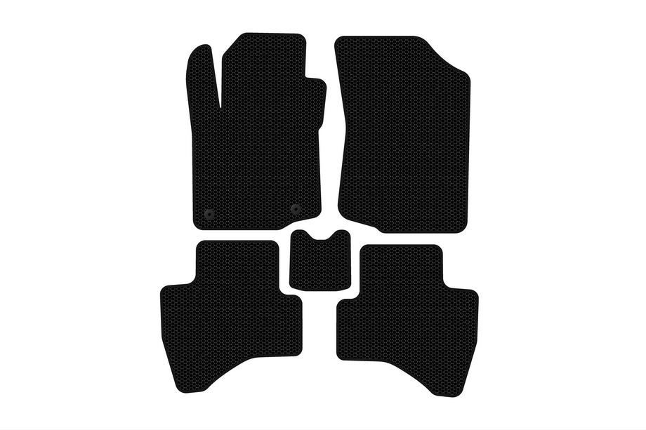 Peugeot 107 2005-2014 Rubber Floor Mats Carsuit (HB, Black) Image