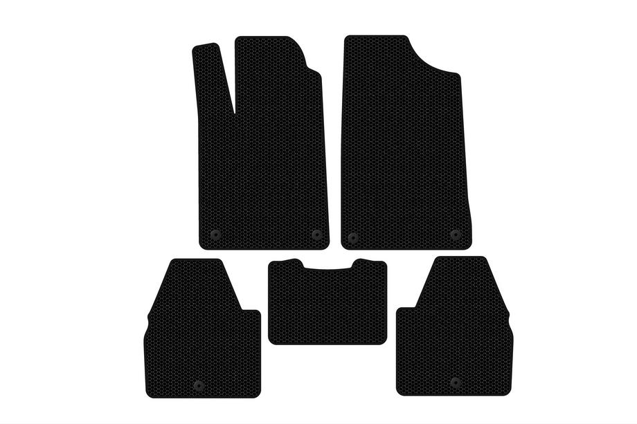 Peugeot 607 1999-2010 Rubber Floor Mats Carsuit (SD, Black) Photo 1