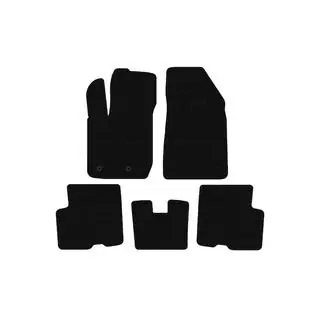 Rubber Floor Mats Carsuit (Front-Wheel Drive, Black)