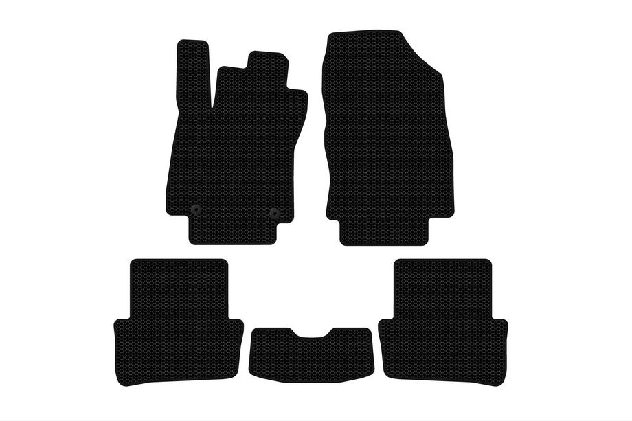 Renault Clio IV 2012-2019 Rubber floor mats Carsuit (2012-2016, HB, 5-door, black) Image