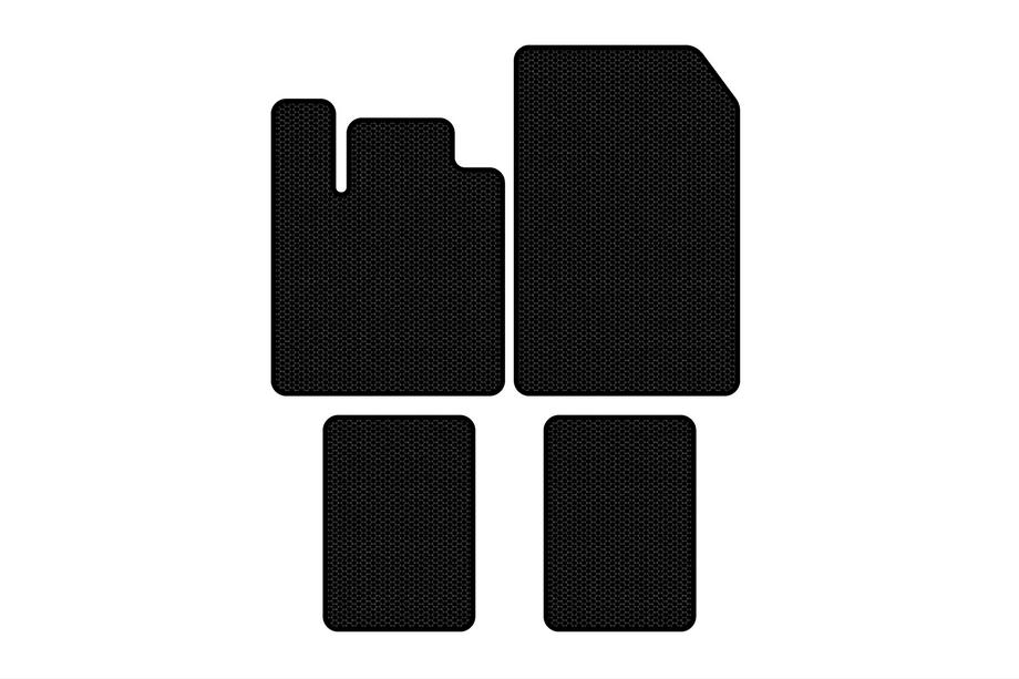 Renault Twingo 2007-2014 Rubber Floor Mats Carsuit (Black) Image