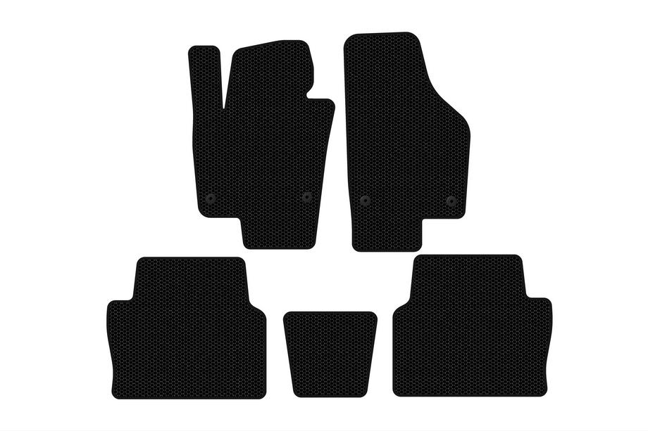 Seat Alhambra 2010- Rubber floor mats Carsuit (2 rows, black) Image