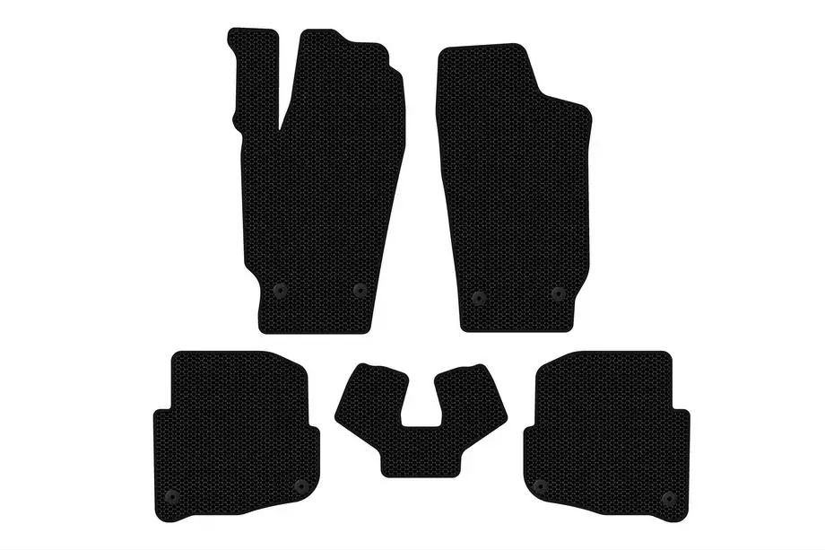 Skoda Fabia 2000-2007 Rubber Floor Mats Carsuit (SD, Black) Image