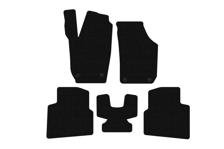 Skoda Roomster 2006-2015 Rubber Floor Mats Carsuit (Black) Image