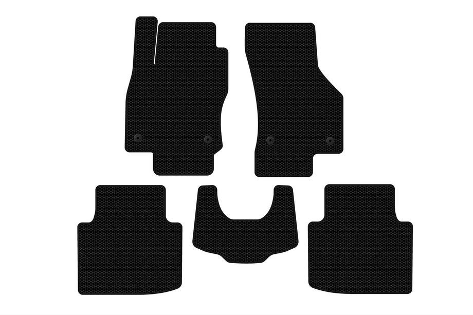 Skoda Superb 2015-2024 Rubber floor mats Carsuit (with paw, black) Photo 1