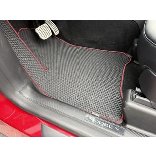 Rubber Floor Mats Carsuit (2020-2024, black) Tesla Model Y 2020- photo 1