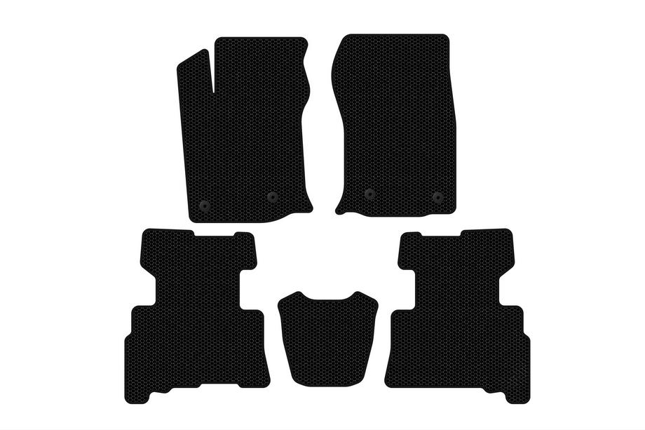 Toyota 4Runner 2009-2024 Rubber floor mats Carsuit (2 rows, 2014-2024, 7-seater, black) Photo 1