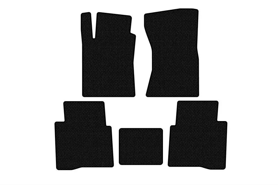 Toyota Fortuner 2006-2015 Rubber Floor Mats Carsuit (Black) Image