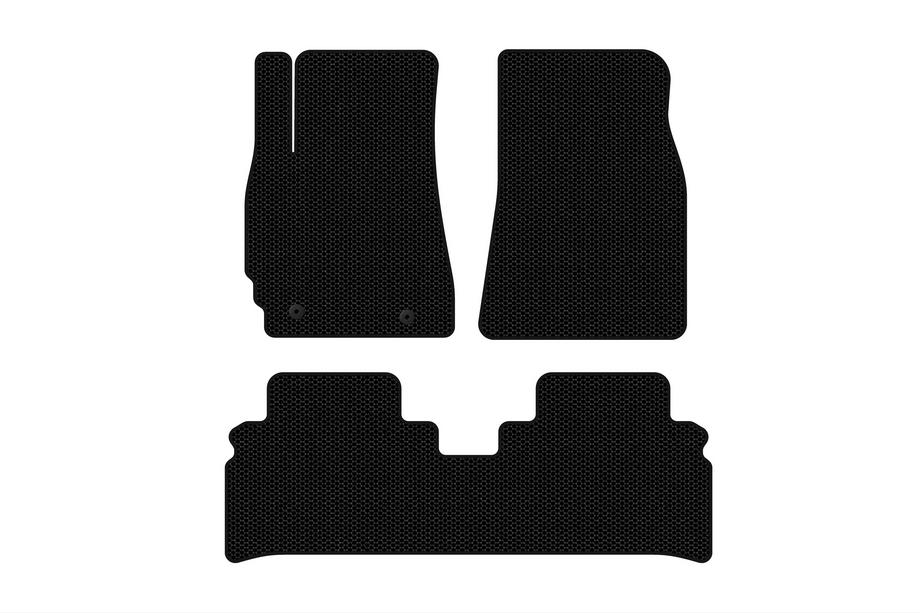 Toyota Highlander 2000-2008 Rubber Floor Mats Carsuit (Black) Image