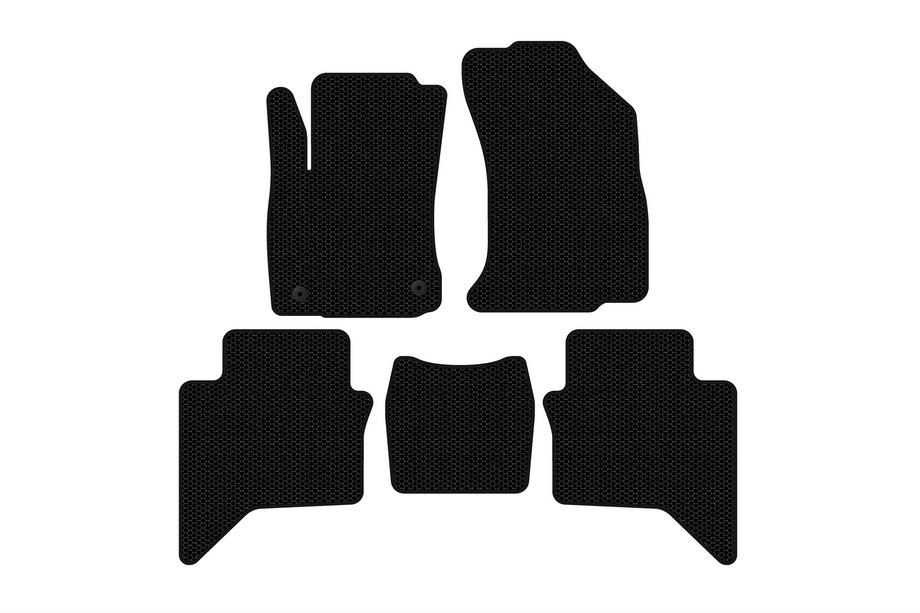 Toyota Hilux 2015- Rubber Floor Mats Carsuit (Black) Image