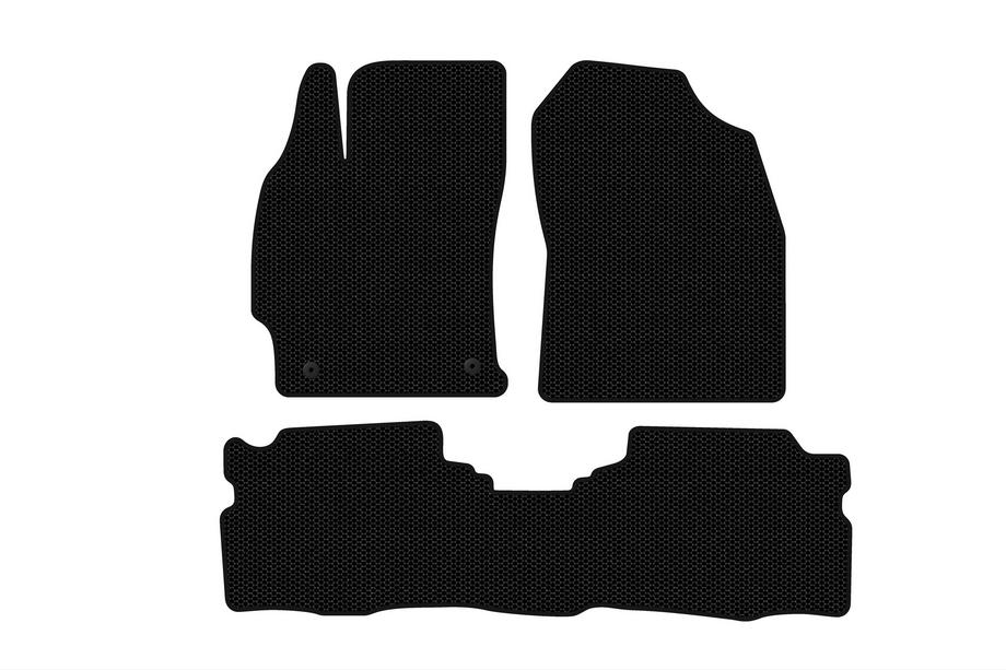 Toyota Prius 2015-2022 Rubber Floor Mats Carsuit (LB, Hybrid, Black) Image