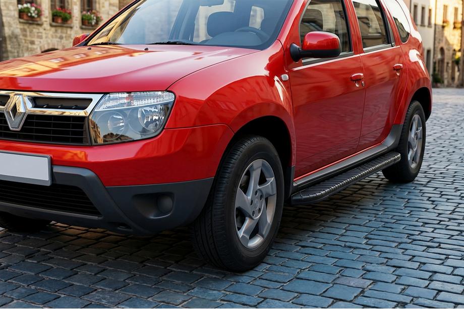 Renault Duster 2008–2017 Side Steps Bosphorus Black (2 pcs, Aluminum) Image