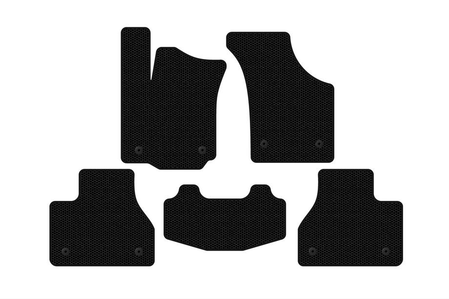 Volkswagen Phaeton 2002-2016 Rubber floor mats Carsuit (SD, short wheelbase, black) Image