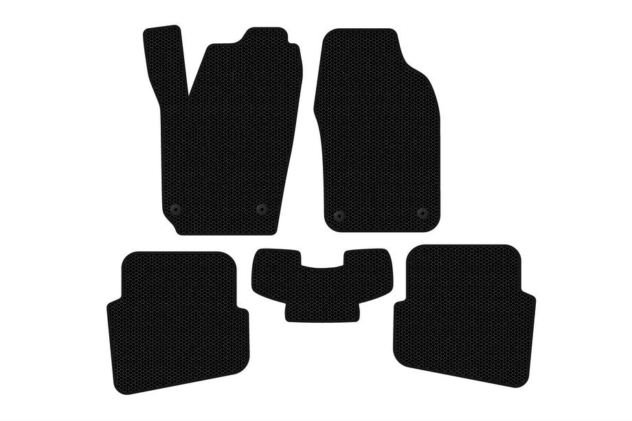 Volkswagen Polo 2001-2009 Rubber floor mats Carsuit (HB, 3/5-door, black) Image