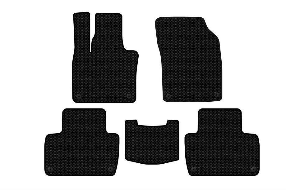 Volvo XC90 2015- Rubber floor mats Carsuit (2 rows, black) Photo 1