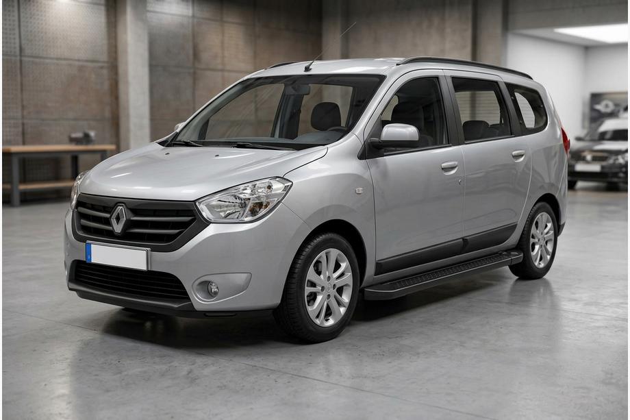 Dacia Lodgy 2012-2022 Side Steps Allmond Black (2 pcs, Aluminum) Image