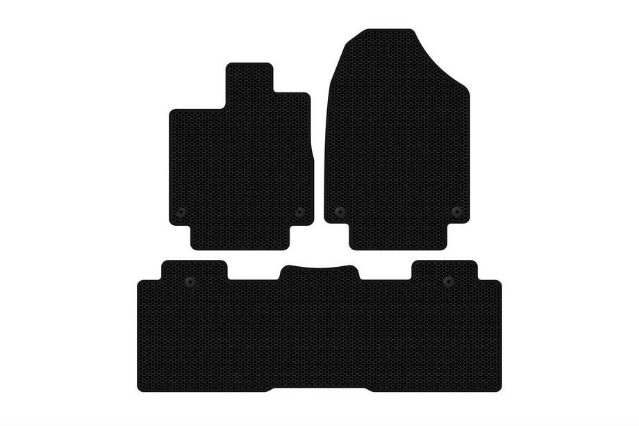 Honda Odyssey 2017– Rubber floor mats Carsuit (2 rows, black) Image
