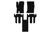 Ssang Yong Rodius Rubber floor mats Carsuit 2004-2008 (2 rows, black) photo 1