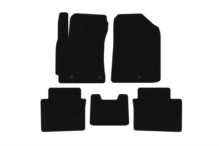 Kia Forte 2008–2024 Rubber Floor Mats Carsuit (2018-2021, Black) Image