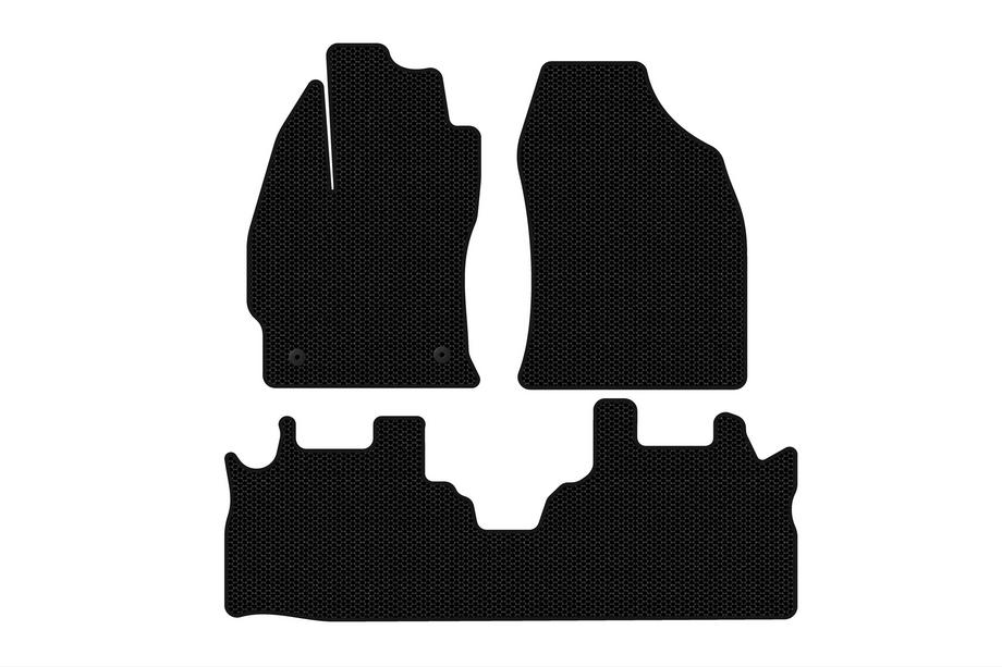 Toyota Prius Rubber floor mats Carsuit (2 rows, black) Image