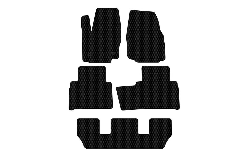 Ford Galaxy 2007-2015 Rubber floor mats Carsuit (3 rows, black) Image