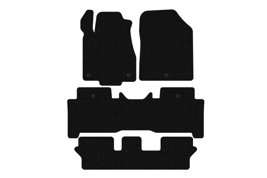 Acura MDX 2007-2013 Rubber floor mats Carsuit (3 rows, black) Image