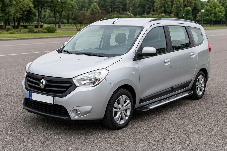 Renault Lodgy 2013-2022 Side Steps Line (2 pcs, Aluminum) Image
