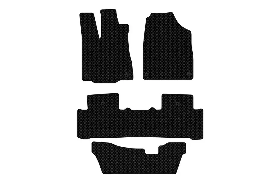 Acura MDX 2013-2020 Rubber floor mats Carsuit (3 rows, black) Image