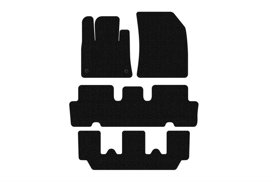 Citroen C-4 Picasso 2013–2022 Rubber Floor Mats Carsuit V1 (3 Rows, Black) Photo 1