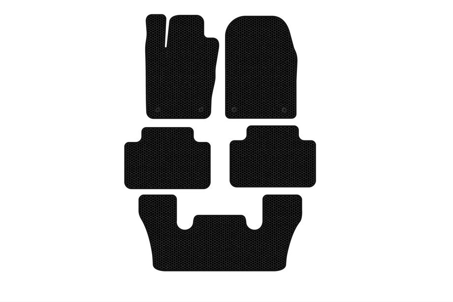 Dodge Durango 2010- Rubber floor mats Carsuit (3 rows, black) Image