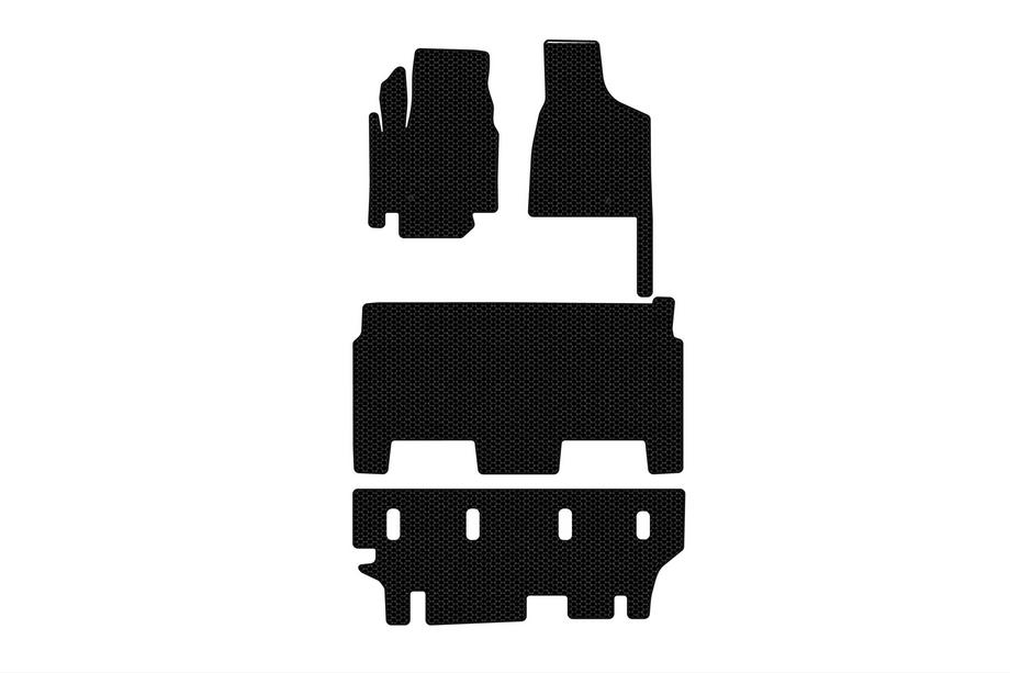 Dodge Grand Caravan V 2008-2020 Rubber floor mats Carsuit (2008-2020, 3 rows, 8-seater/Trim SXT, black) Photo 1