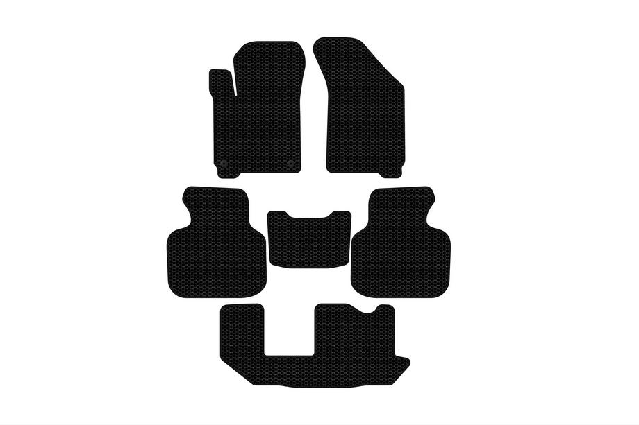 Dodge Journey 2008-2020 Rubber floor mats Carsuit (2011-2020, 3 rows, 7-seater, black) Image