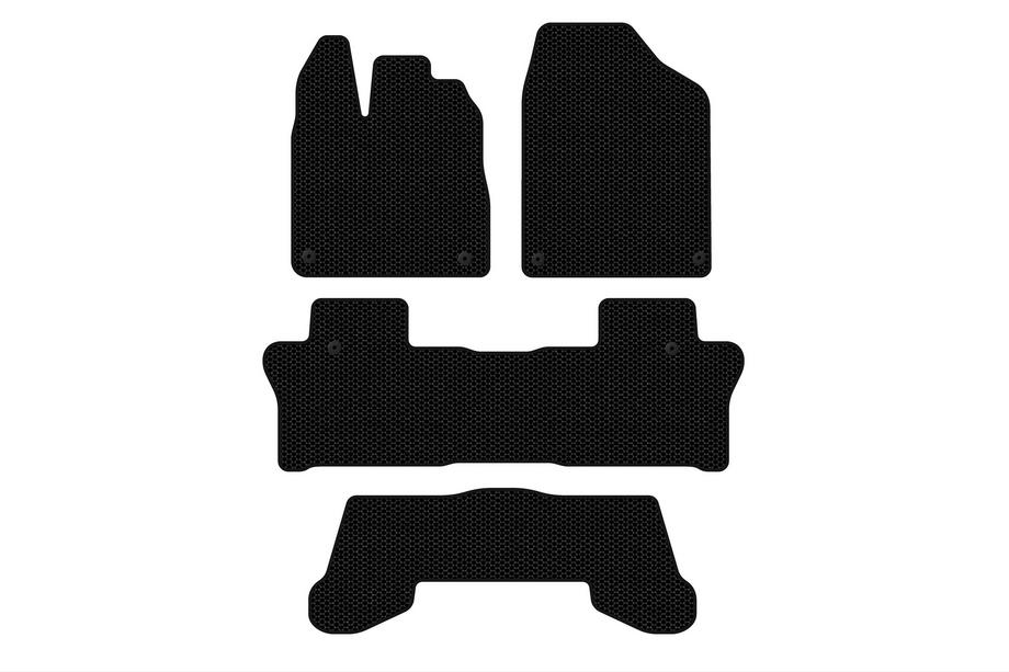 Honda Pilot 2015-2022 Rubber floor mats Carsuit (3 rows, black) Image