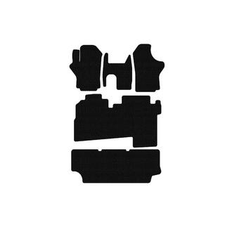 Rubber floor mats Carsuit (2004-2007, 3 rows, 8-seater, black) Hyundai H200, H1, Starex 1998-2007 photo 1
