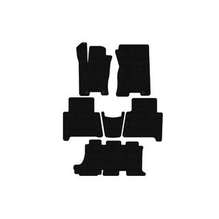Rubber floor mats Carsuit (3 rows, black) photo 1