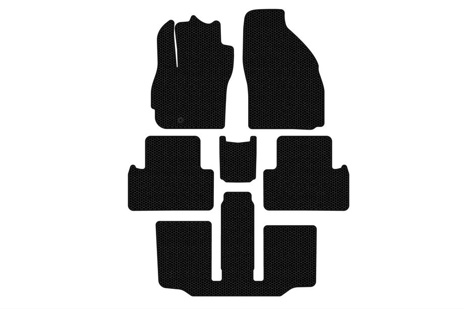 Mazda 5 2005-2009 Rubber Floor Mats Carsuit (3 Rows, 7-Seater, Black) Photo 1