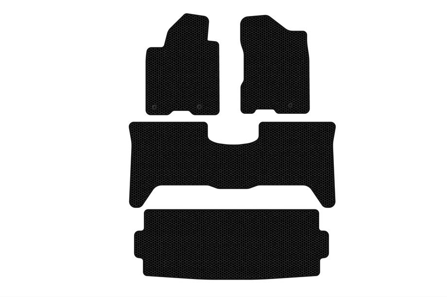 Nissan Armada 2003-2015 Rubber floor mats Carsuit (3 rows, 2003-2008 black) Image