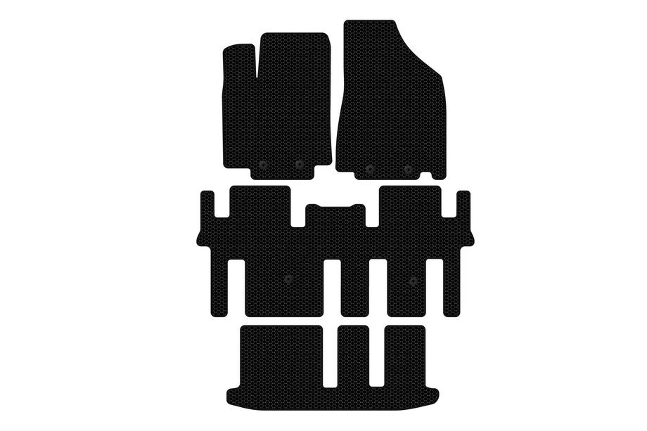 Nissan Pathfinder R52 2012-2021 Rubber floor mats Carsuit (3 rows, black) Photo 1