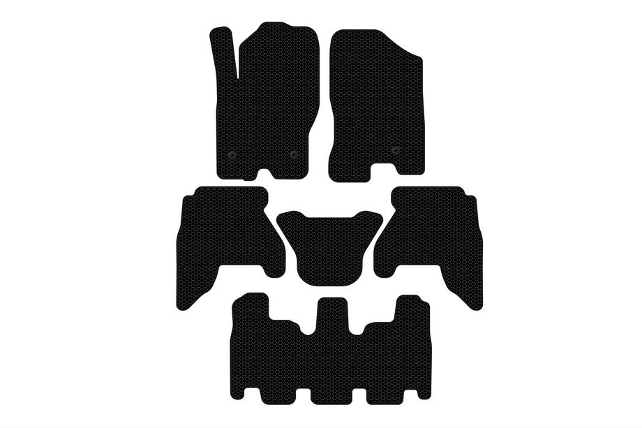 Nissan Pathfinder R51 2005-2014 Carsuit V1 rubber floor mats (3 rows, black, 2010-2014) Image