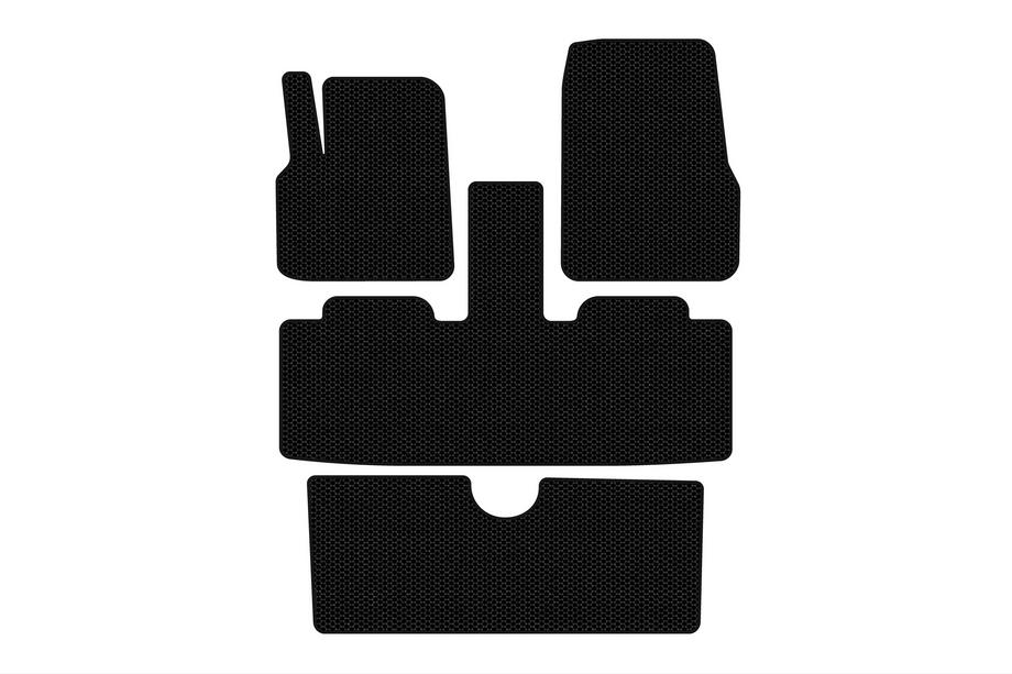 Renault Espace 2002-2014 Rubber Floor Mats Carsuit (3 Rows, 7-Seater, Black) Image