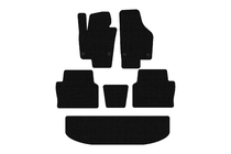 Seat Alhambra 2010- Rubber floor mats Carsuit (3 rows, black) photo 1