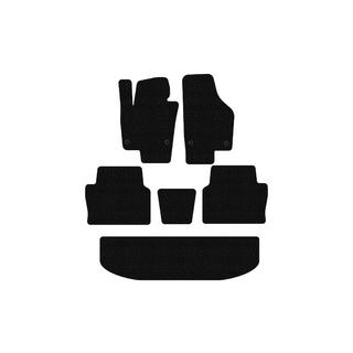 Rubber floor mats Carsuit (3 rows, black) photo 1