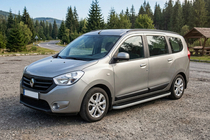 Renault Lodgy 2013-2022 Side Steps Tayga Grey (2 pcs, Aluminum) photo 1