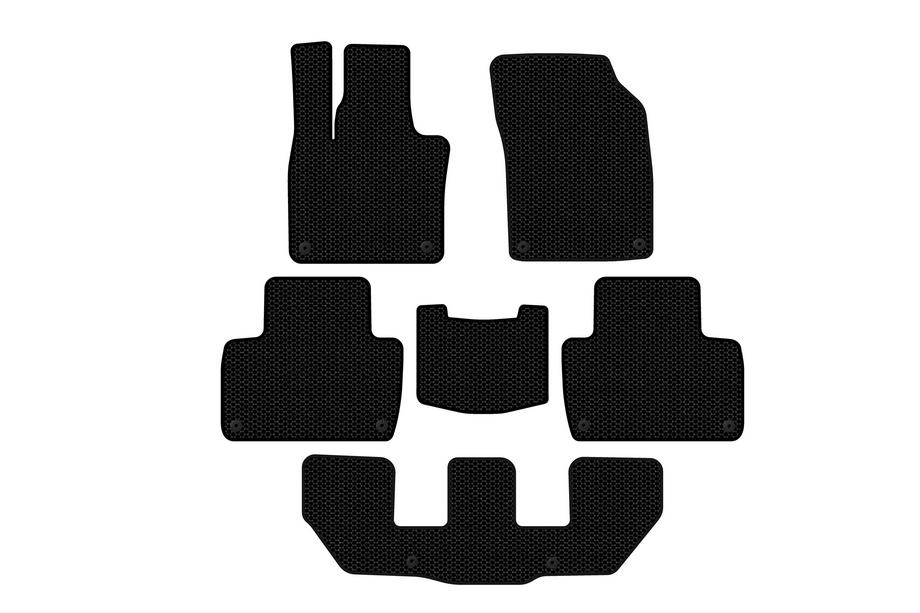 Volvo XC90 2015- Rubber floor mats Carsuit (3 rows, black) Image