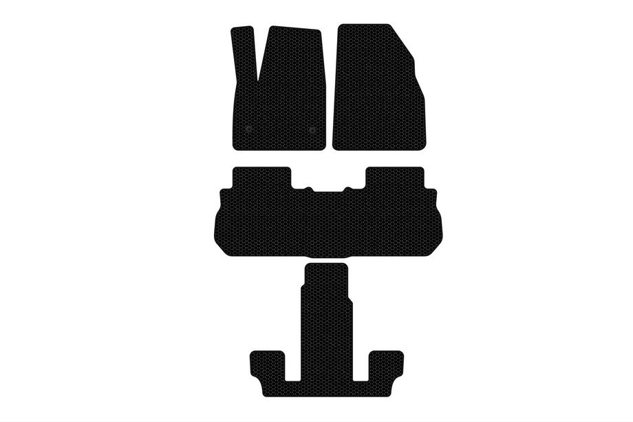 GMC Acadia 2017- Rubber floor mats Carsuit (3 rows, 2017-2019, black) Image