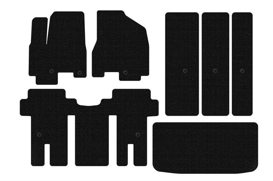 Kia Carnival 2014-2020 Rubber floor mats Carsuit (full interior, black) Image