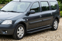 Dacia Logan MCV 2004-2014 Side Steps Allmond Black (2 pcs, Aluminum) photo 1