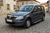 Dacia Logan MCV 2004-2014 Side Steps Sunrise (2 pcs, Aluminum) photo 3