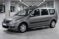 Dacia Logan MCV 2004-2014 Side Steps RedLine V1 (2 pcs, Aluminum) photo 3
