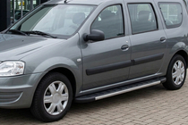 Dacia Logan MCV 2004-2014 Side Steps Duru (2 pcs, Aluminum) photo 1